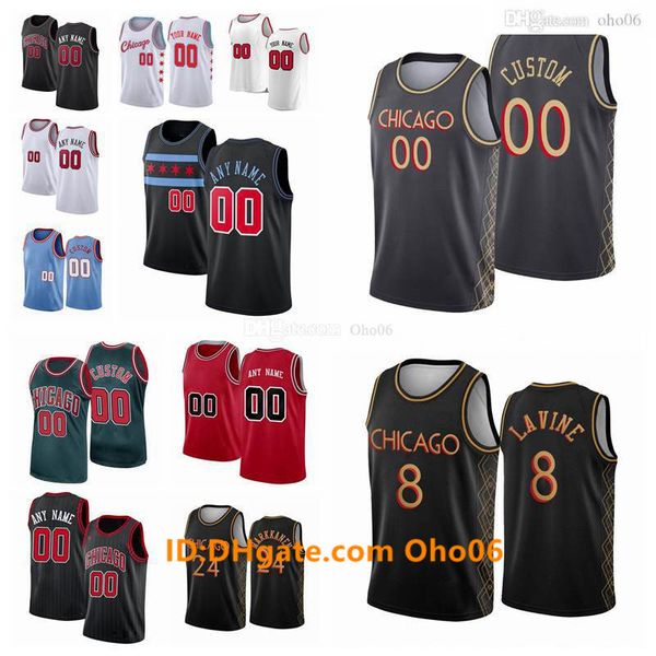 

custom chicagos jersey wendell 34 carter jr. coby 0 white lauri markkanen zach lavine city thaddeus 21 young edition basketball jerseys r, Black;red