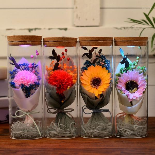 

decorative flowers & wreaths eternal rose flower preserved roses in box christmas decorations for home artificial valentine's day gift1