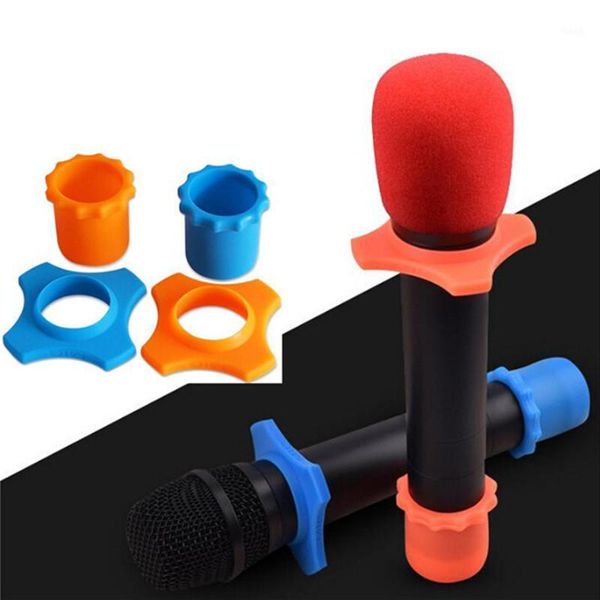 

1 set microphone anti-roll + tail sets of wireless microphone anti-skid ring protective sleeve ktv tail cover sd&hi1