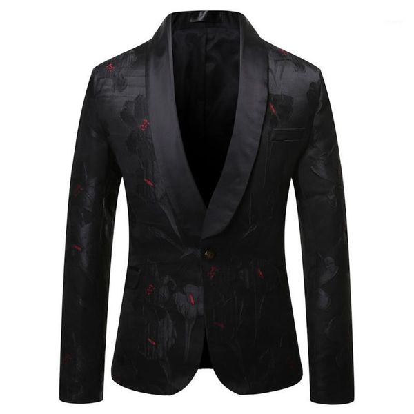 

nice spring british style classics business jacket blazer homme formal blazers for men jacquard slim fit black blazer, White;black