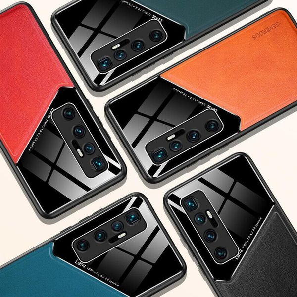 

for xiaomi 10 youth edition mobile phone case anti-drop 10lite soft grain lens leather silicone prote magnetic car all-incl x2r1