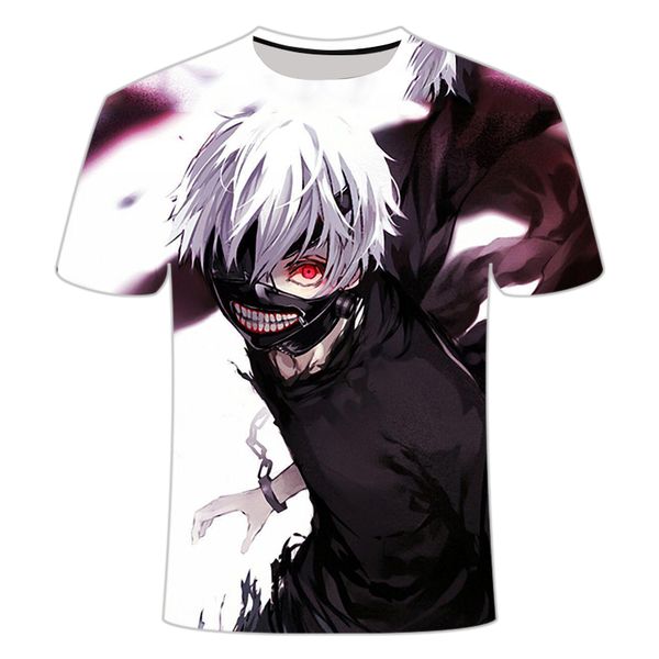

japan tokyo ghouls anime characters 3d print shirts horror humor anime men clothing