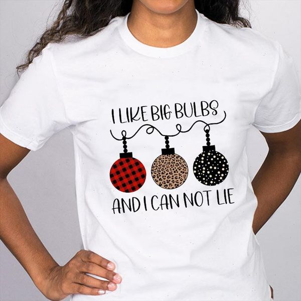 

women merry christmas graphic plaid light leopard winter 90s holiday tees clothes print lady female t shirt t shirt, White