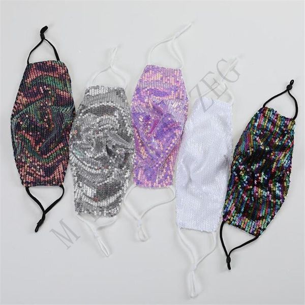 

facial protective mask designer masks sequin face outdoor suncreen anti dust breathable washable reusable