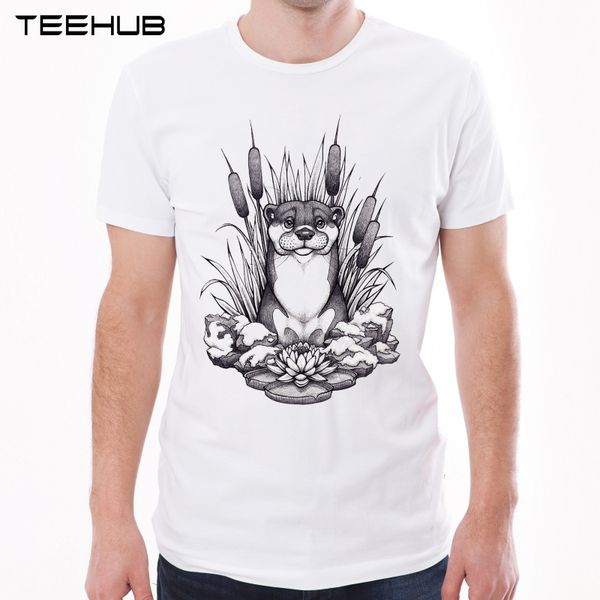 

fashion tee shirt otter & aquatic plants t shirt cool vintage short sleeve basic t shirts sport hooded sweatshirt hoodie