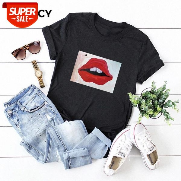 

jfuncy women summer t shirt oversize female t-shirts short sleeve cotton woman tshirt fashion print lady tees #5g0n, White