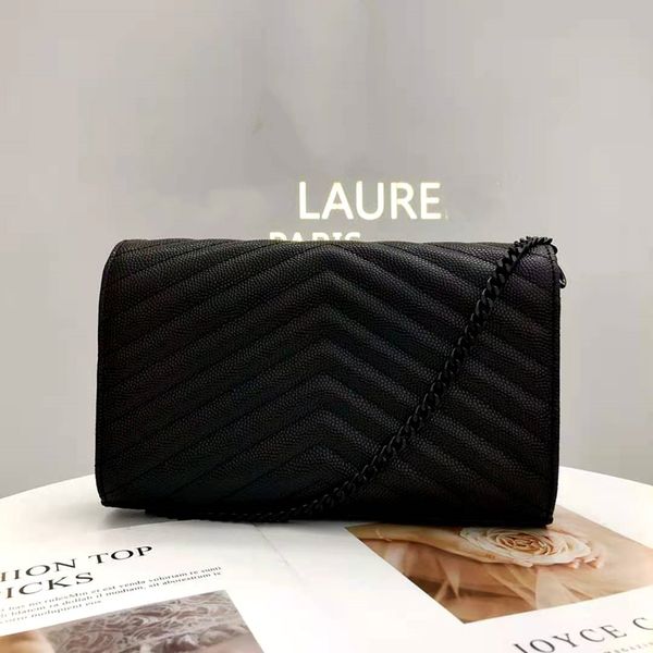 

the quality luxury design women's chain purse shoulder bag women's handbag messenger bag with box freight 22.5cm