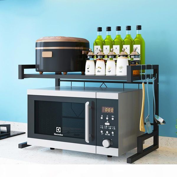 

home microwave oven rack kitchen shelf organizer stainless steel kitchen storage rack over the oven shelf kitchen tool organizer t200319