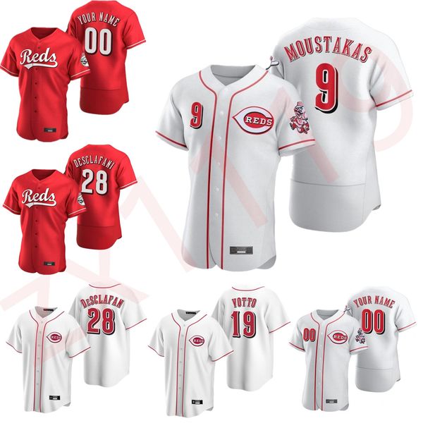 

2020 baseball jerseys anthony desclafani reds jersey aristides aquino cody reed curt casali freddy galvis winker joel kuhnel custom stitched, Blue;black