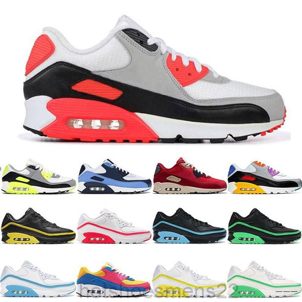 

men women classic 90 casual shoes sneakers shoes sports trainer cushion 90 mesh surface breathable sports shoes 40-45 without box adg9