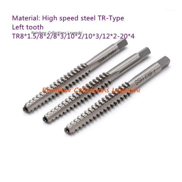 

trapezoidal thread tap hss tr8*1.5/8*2/8*3-20*4 left tooth wire tapping machine anti-tooth t-type tap1