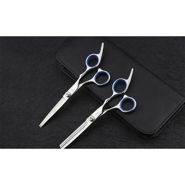 

5pcs/set hairdressing tools 6.0 inches barber scissors kits hair clipper razor hair styling scissors hair cutting sqcyyl comecase