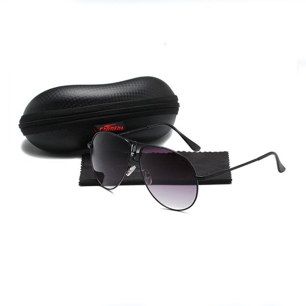 

fashion ca men vintage aluminum polarized sunglasses classic brand sun glasses coating lens driving eyewear for men/women with case, Blue