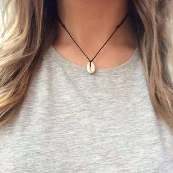 

x132 новый seashell choker ожерелье для женщин золотой ошейник ожерелье shell подвеска цепи ожерелье boho summer beach jewelry кпт sqcsww, Silver