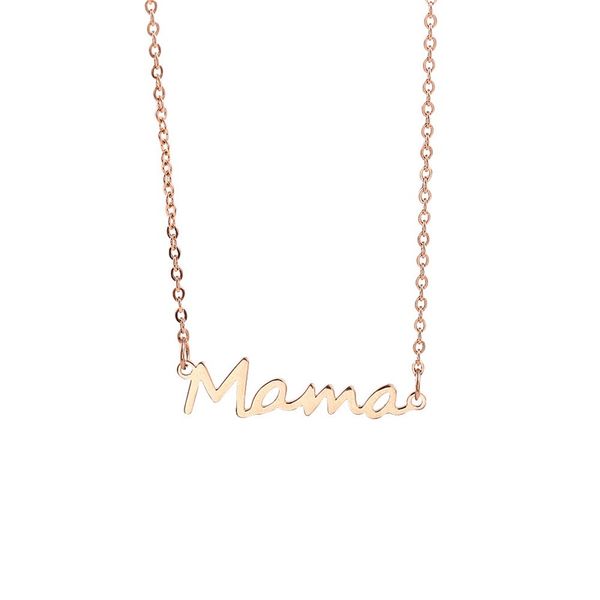 

stainless steel letter mama bracelets chain mothers love pendant bracelet silver gold rose gold colors jewelry for moms mother's day 12, Black