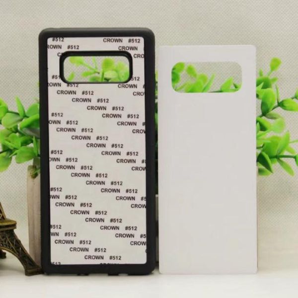 

tpu phone note 8 with 2d cover for samsung sublimation rubber shipping metal insert 10pcs/lot by mobile case hkpost uhpqq