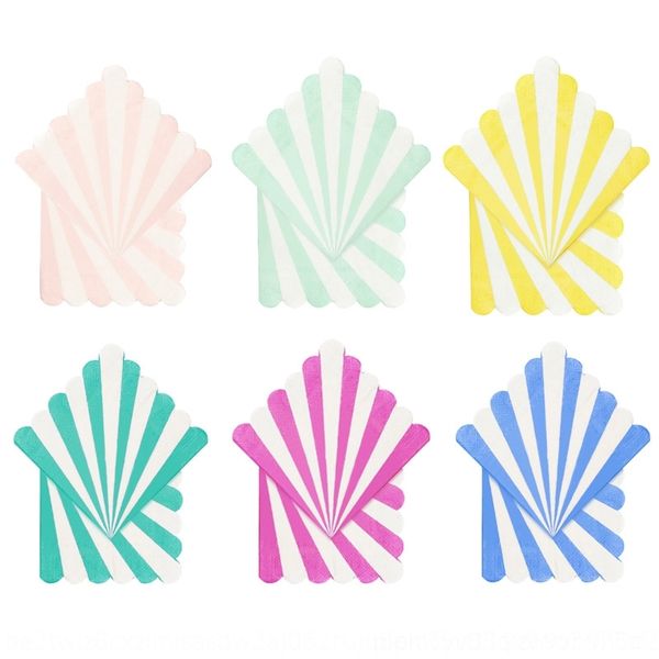

aaci7 children's striped paper towel lace party decorations color tableware party napkin lace wedding tissue tableware set jbkph