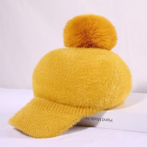 

hat women's korean-style artistic hipster baseball cap autumn and winter casual fashion outdoor sunshade warm cricket-cap kg-628