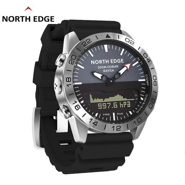 

color silicone outdoor north edge high prsure diving double display waterproof oem wa