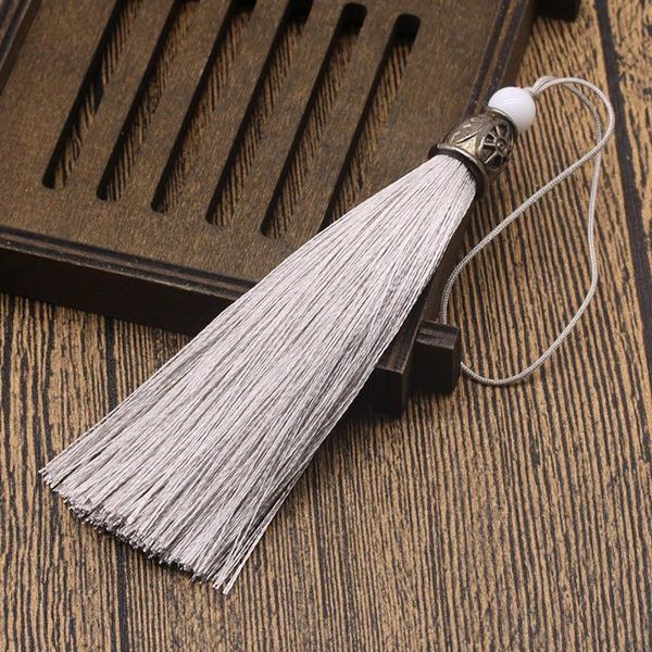 

5pcs new metal jade beads tassel diy garments materials key bag phone bookmark tassel pendant hand make embellissements craft h jllpcc