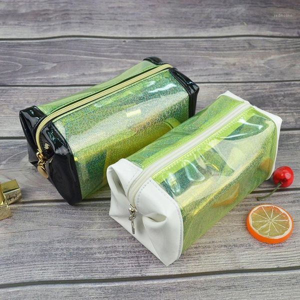 

2020 new ladies cosmetic bag fashion large-capacity korean version of the transparent simple hand-held cosmetic bag women1