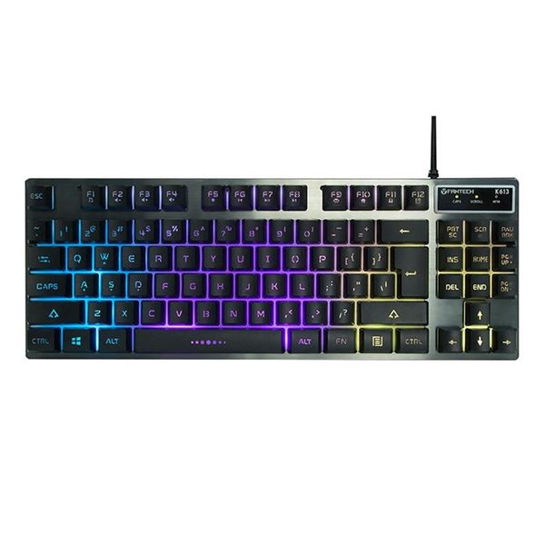 

keyboards fantech k613 professional usb game backlit keyboard 87-key wired