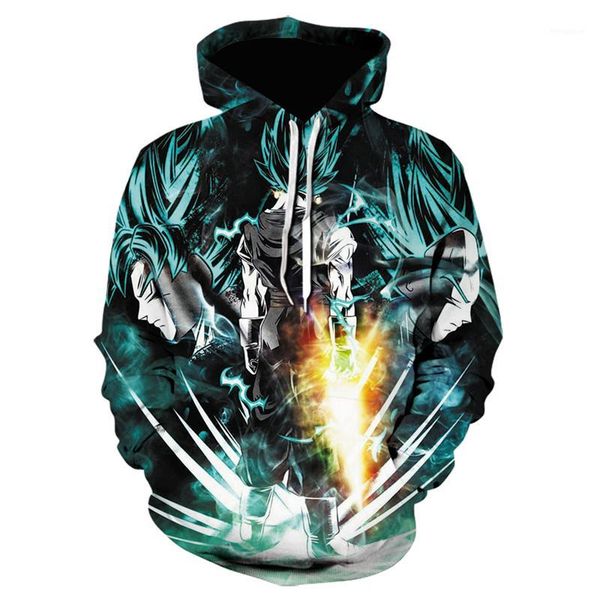 

cartoon 3d print hoodies 2020 the new men casual fashion autumn and winter hoodies men costume1, Black