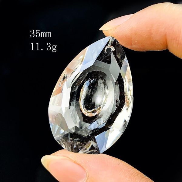 

2pcs 35mm clear longan crystals prism suncatcher for windows decoration pendant chandelier parts home wedding decor accessories h jllxjx