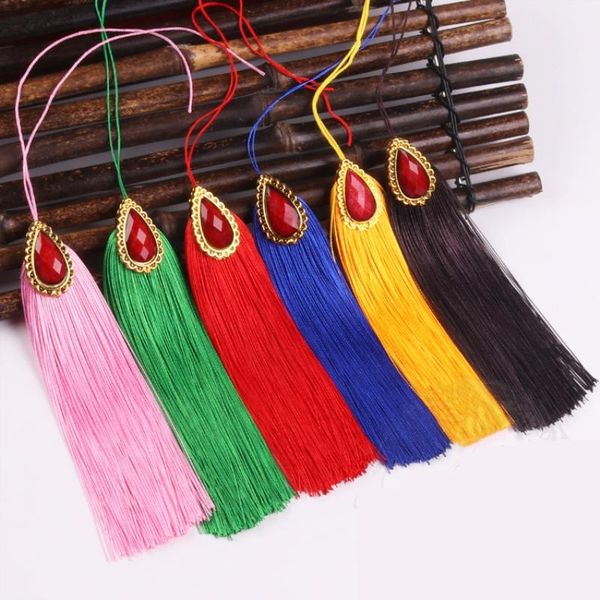 

5pcs red gem tassel pendant fringe diy jewelry make accessories craft tassels handmade home textile garment sewing decoration h wmtpqm