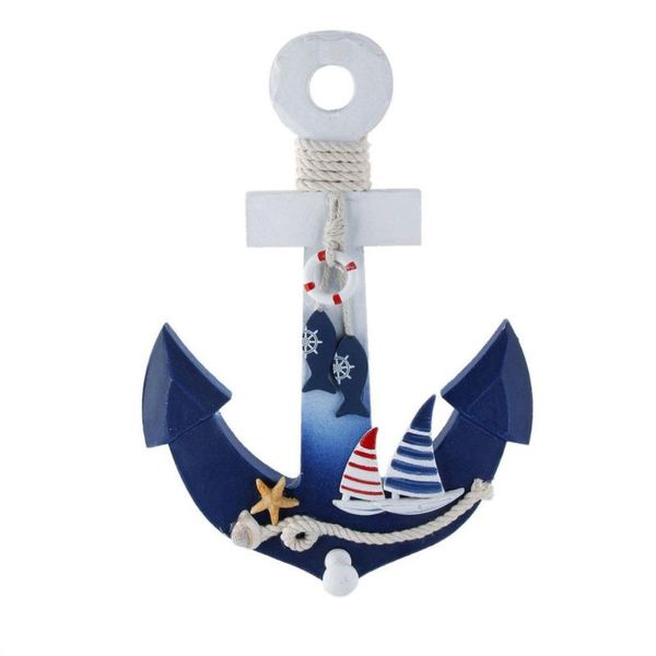 

28x20cm anchor форма деревянные висячего украшение nautical декор