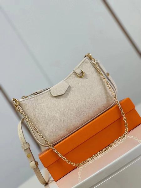 

luxury designer bags origina monograms embossed easy pouch on strap bag handbag women messenger handbags water ripples tote pochette chain