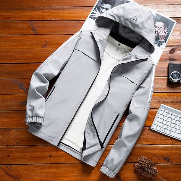 

homme print hooded jacket striped slim pocket mens bomber jackets winter men's windbreakers hoodies jacket casual baseball coat lj20101, Black;brown