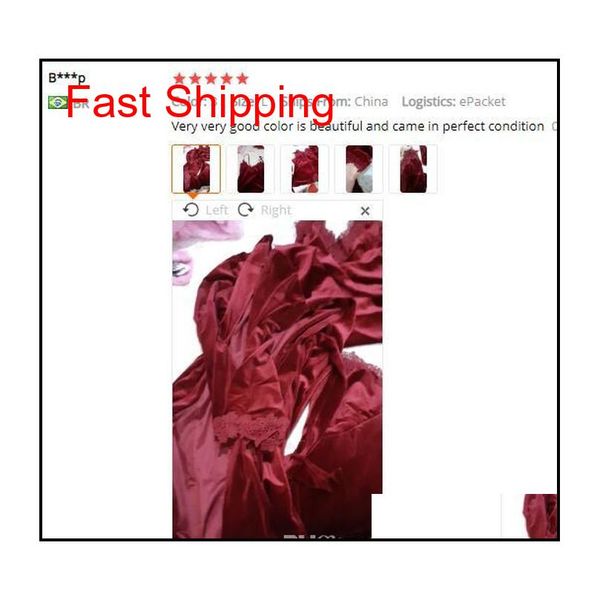 

2019 gold velvet 4 pieces warm winter pajamas sets women lace bath robe pajamas sleepwear kit sle qyltnj bde_luck