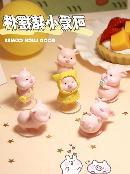 

ornaments piggy decoration cure home office cute deskroom car trinkets creative northern europe light luxury