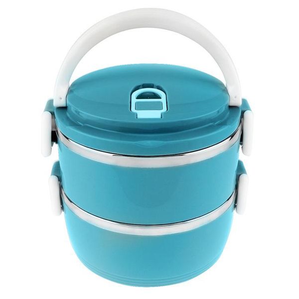 

4 цвета 1.4l портативная ручная съемная съемная высокая емкость 201 из нержавеющей стали pp двухслойная изоляция баррель обед коробка jllpcc