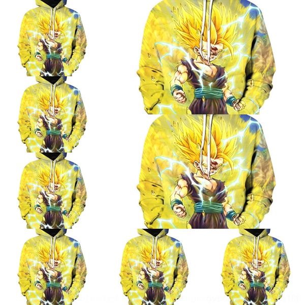 

e3zkk нового свитера pulloversweater пуловеры saiya 3d напечатана с капюшоном кармана супер мужчинами для моды с капюшоном мужского пуловеро, Black