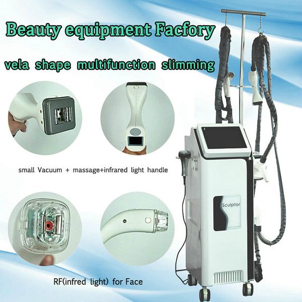 

vela-shape slimming machine vacuum therapy rf cavitation body shaping machine 3 fat feezing handles can work together