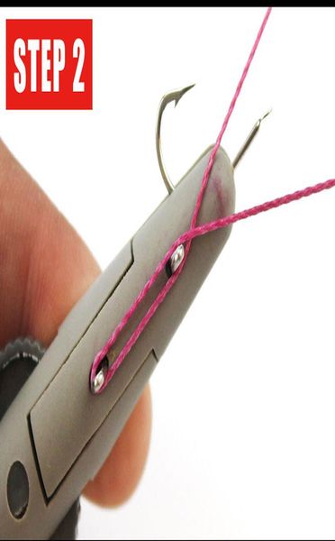 

1 шт. abs стяжки крюка устройство вручную рыболовный крючок проволоки knotter line рыболовные снасти инструменты быстрый галстук связывание