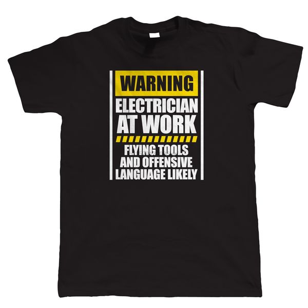 

warning electrician at work mens funny t shirt birthday christmas gift for dad sport hooded sweatshirt hoodie