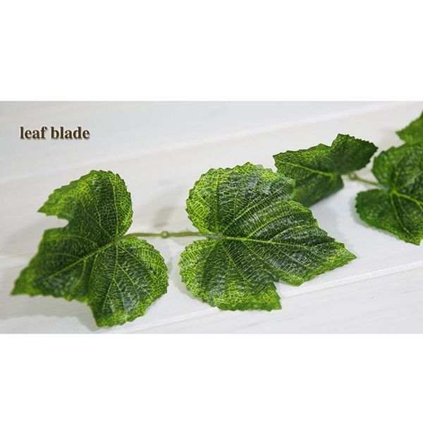 

christmas party 10pcs artificial silk grape leaf garland faux vine ivy indoor /outdoor home decor wedding flo jllzsa sinabag