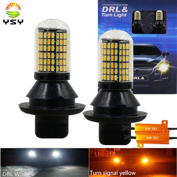 

ba15s bau15s 1156 p21w py21w s25 168 led t20 w21w 7440 light daytime running light+turn signal dual mode drl led external lights