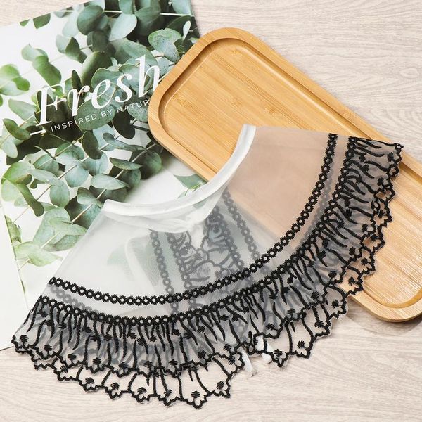 

new women lace fake collar blouse cloud shoulder doll collar detachable shirt collar blouse women clothes acc qylqpr, Blue;red