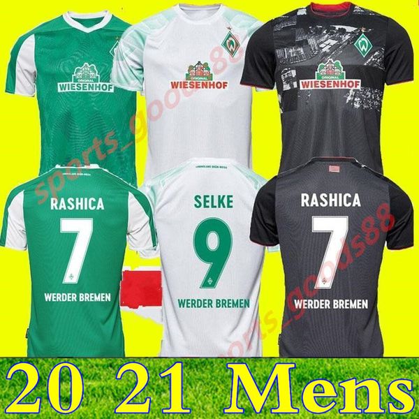 

20 21 werder bremen soccer jerseys fullkrug eggestein 2020 2021 werder bremen osako football shirt bittencourt rashica klaassen jersey, Black;yellow