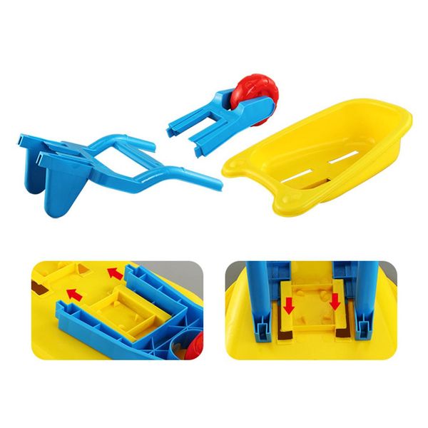 

4pcs set kids beach toys children pretend play beach sand toy set with trolley watering can shovel rake water fun for boy girls wmtoup