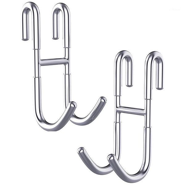 

2pcs shower door hook-for hanging coat rack hat rack bathroom storage bathrobe loofah razor sponge1