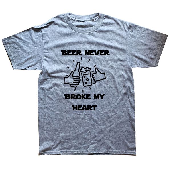 

novelty beer never broke my heart short sleeves oversized streetwear hip hop printed tees sport hooded sweatshirt hoodie t shirt