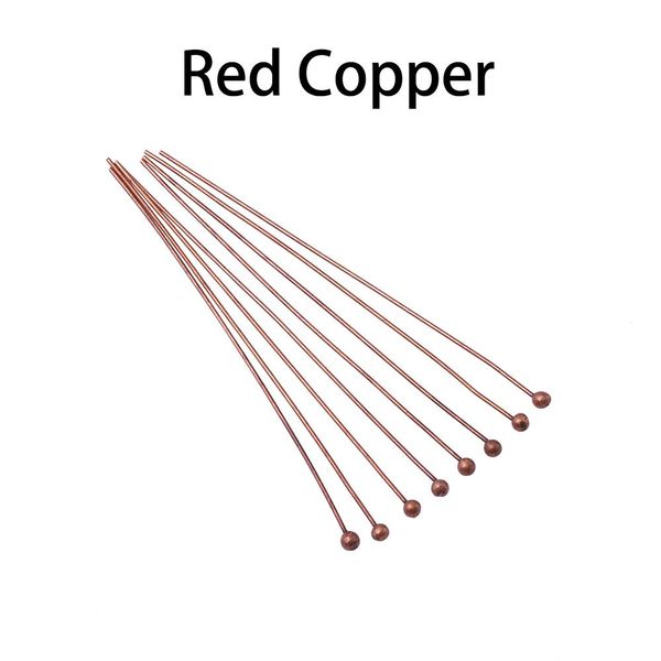 

200pcs/lot 16 20 25 30 40 50 mm gold metal ball head pins for diy jewelry making head pins findings dia 0.5mm wmttkl bdesybag