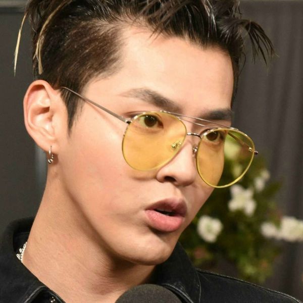 

sunglass wu yifan same sunglass yellow korean personality men's toad glass women's fashion myopia sunglass, White;black