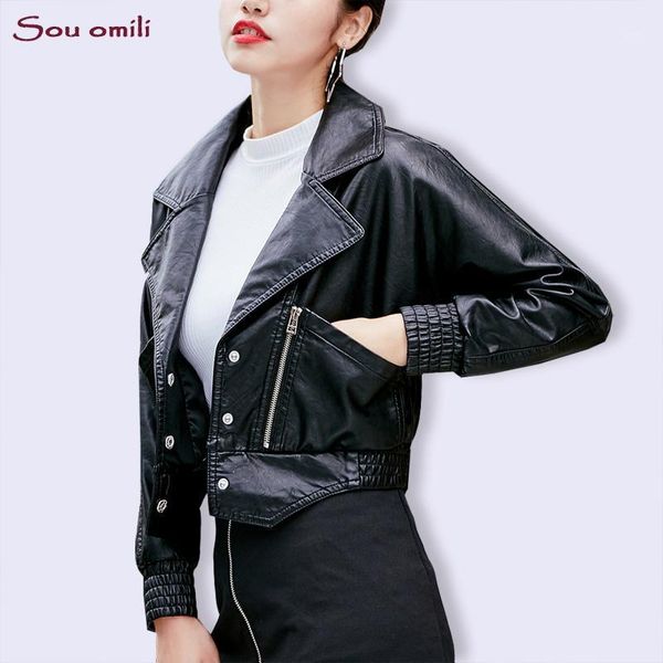 

new short irregular leather jacket women black moto coat punk white faux jacket jaquetas couro casaco chaquetas pu1