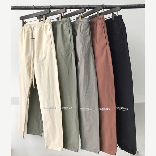 

of fear track reflective essentials pants fog men casual streetwear god trousers hop women hip lightweight pants bthpt, Black